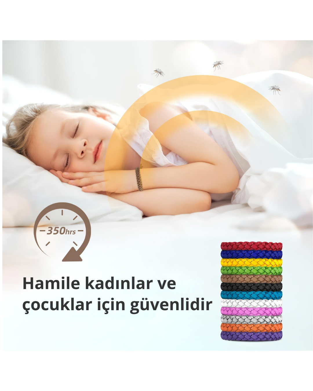 Zenovia™ Doğal Sivrisinek Kovucu Bileklik – 300 Saat Koruma