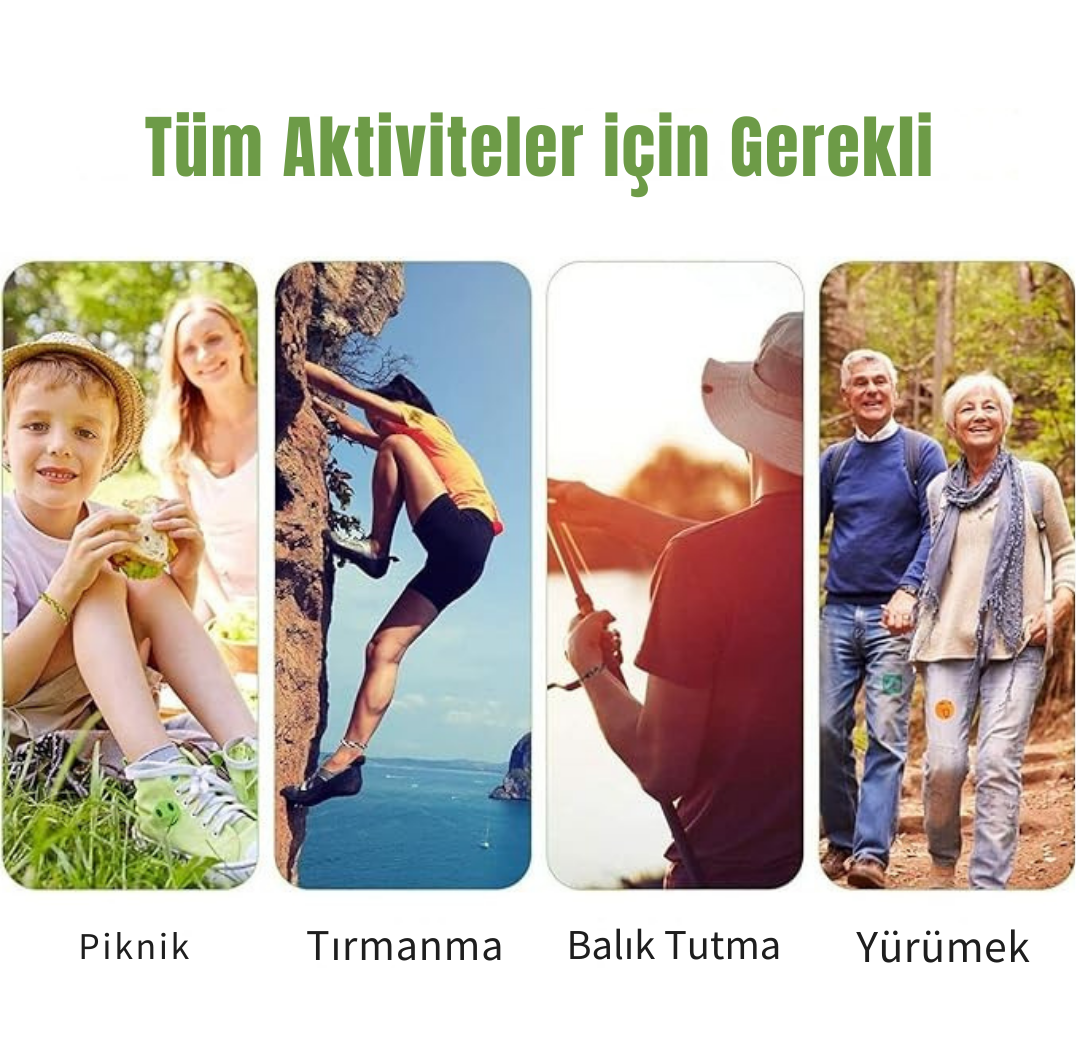 Zenovia™ Doğal Sivrisinek Kovucu Bileklik – 300 Saat Koruma